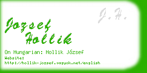 jozsef hollik business card