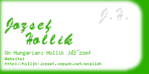 jozsef hollik business card